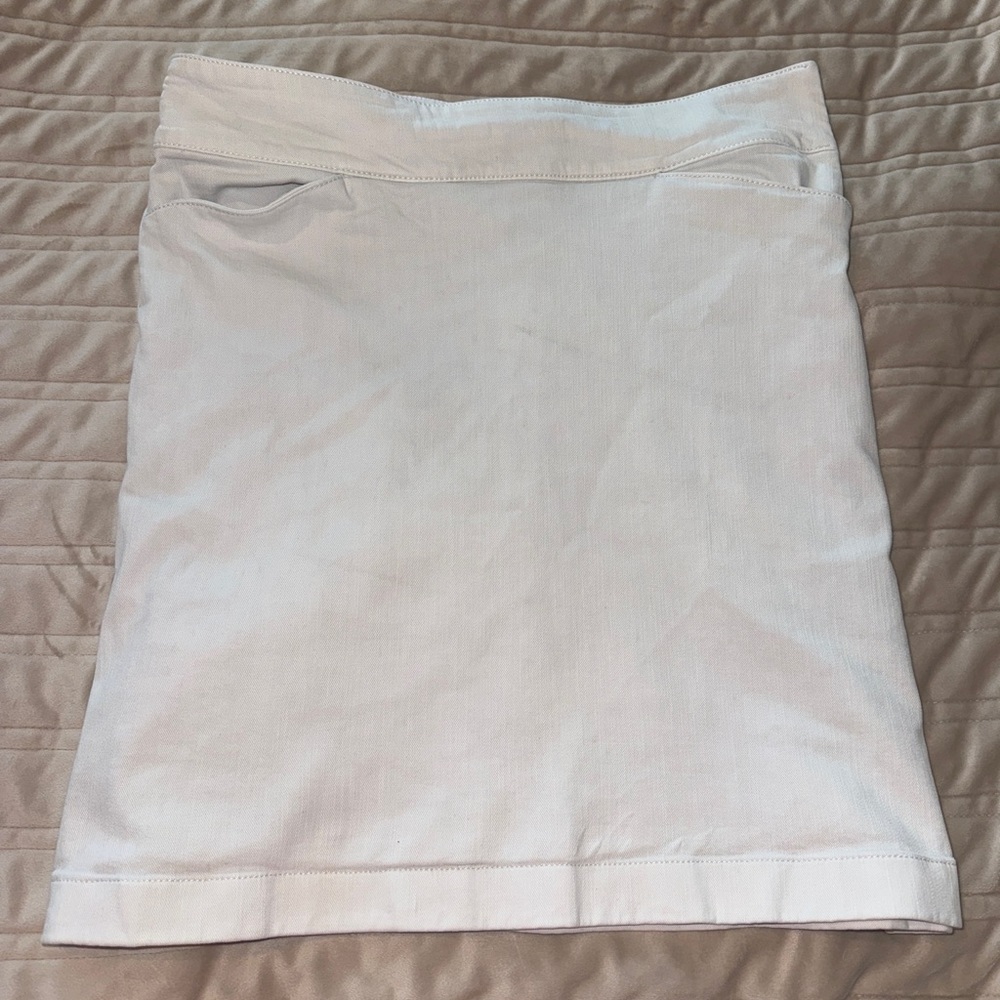 Talbots Classic White Pencil Skirt